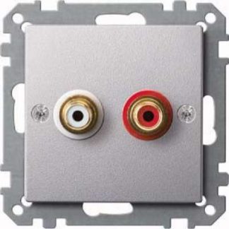 Алюминиевый аудиоразъем - базовый элемент с центральной крышкой MEG4350-0460
