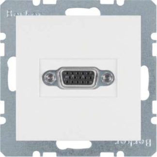 Разъем VGA, матовый белый - Базовый элемент с центральной крышкой 3315401909
