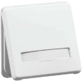 Розетка с заземляющим контактом, усиленная защита контактов, откидная крышка, белая B 80.6671 K SI NA W