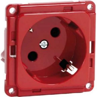 Электрическая розетка SCHUKO EB, 45 градусов, красная - Комбинированный выключатель/розетка D 6...