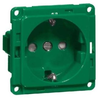 Розетка SCHUKO EB, штекер, зеленая - Розетка (гнездо) D 6611.42 ME SI