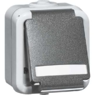 Розетка SCHUKO с маркировкой, светло-серая - Комбинированный выключатель/розетка D 6620 W...