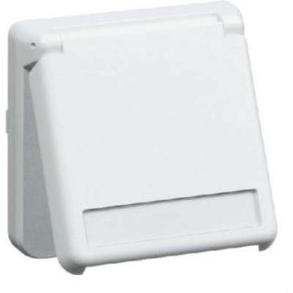 Розетка Schuko EB, этикетка, чисто белый цвет - Электрическая розетка D 6711.02 NA WI WE S