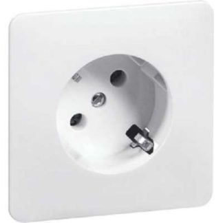 Розетка SCHUKO, чисто белый цвет, 16 А, 250 В, угол наклона 45 градусов - Комбинированный выключатель/розетка, диаметр 80,65 мм...