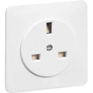 Розетка Pure White UK 13A 250V - электрическая розетка D 80.6670.02 GB
