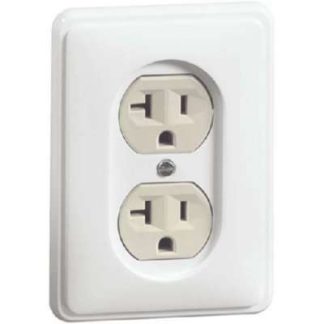 Розетка NEMA US с двумя выключателями, 20 А, 125 В, чисто белый цвет - комбинированный выключатель/розетка D 80....
