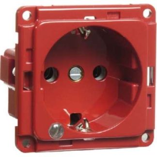 Розетка EB SCHUKO, сенсорный выключатель, светодиодная подсветка, красный цвет - Комбинированный выключатель/розетка...