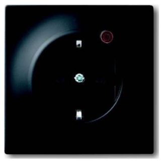 Вставка для розетки ÜS, матовый черный - Розетка ( 2310EUGL/VA-775-11