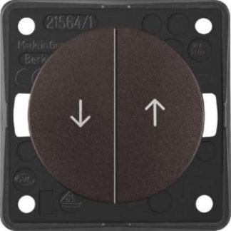 Переключатель для рольставней из матовой бронзы, символ стрелки - однополюсная кнопка для рольставней 9365...