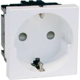 Встраиваемая розетка SCHUKO, одноконтактная, антрацитового цвета, 16 А, 250 В, 2-контактная. - Защитный контакт розетки D...