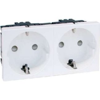 Розетка Schuko EB, двухконтактная, двухштырьковая - электрическая розетка D 6212.21 EMS SI