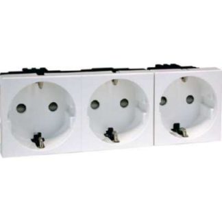 Розетка SCHUKO, трехконтактная, антрацитовая, 16 А, 250 В, двухконтактная, D 6213.21 EMS SI