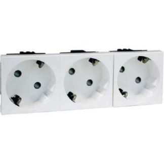 Встраиваемая розетка SCHUKO, трехконтактная, 16 А, 250 В, двухполюсная, 33G - Розетка с защитным контактом D 6213.21 EM...