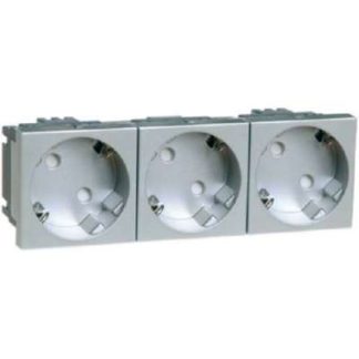 Встраиваемая розетка SCHUKO на 3 розетки ant16A 250V - Комбинированный выключатель/настенная розетка D 6...