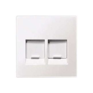 Центральная пластина с двойным белым полярным покрытием для модульного разъема - Центральная крышка модульного разъема ME...