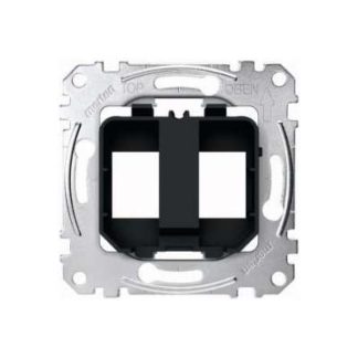 Черно-желтая опорная пластина для разъемов - модульный разъем Basic Element MEG4566-0003