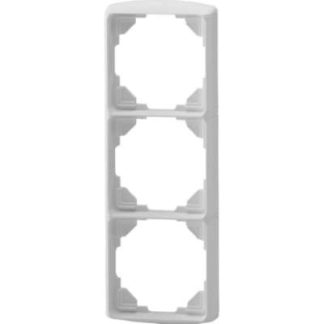 Рамка для трехсекционного чехла Inteo белого цвета - Тройная рамка белого цвета 9000871