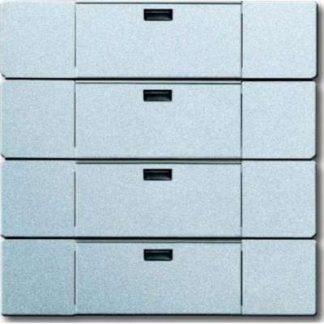 4-позиционный управляющий элемент, алюминий, серебристый - Пульт дистанционного управления для переключения устройств 6733-83