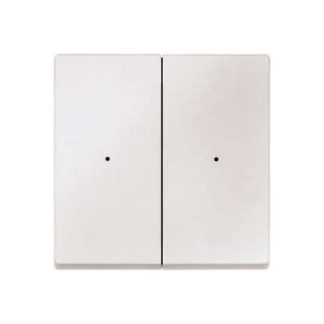 Двухпозиционный переключатель-качелька, система M - Крышка для выключателя/диммера, белая, MEG5220-0419