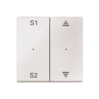 Рокер pws 2f, (ступень 1/2, вверх/вниз) - Белая глухая торцевая заглушка MEG5227-0419