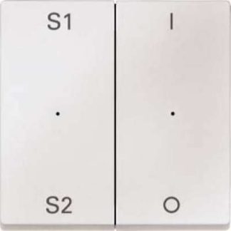 Белый двухпозиционный тумблерный переключатель Polar (Сцена 1/2, 1/0) MEG5228-0419