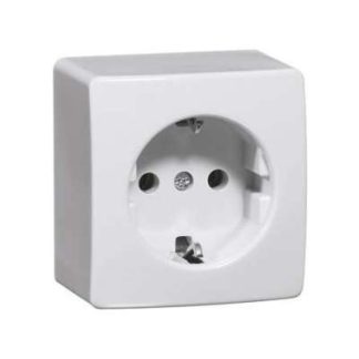 Розетка SCHUKO чисто белого цвета - Вилка (схема) H 6600.02 V