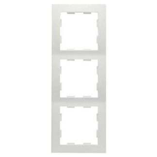 Тройная рамка, чисто белый цвет - Тройная рамка, белый цвет D 11.573.02