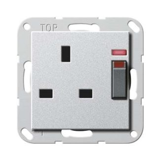 Регулятор розетки. Алюминиевая розетка 13 А (278026)