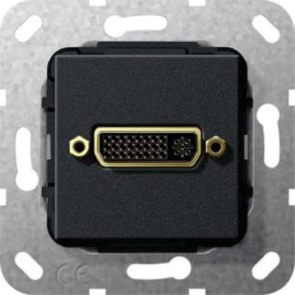 Разветвитель DVI-кабеля, матово-черный, центральная крышка 564510