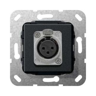 Разъем XLR серии D, матовый черный - Basic Element 566710