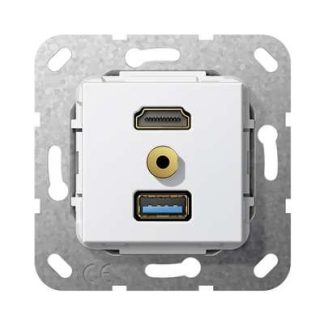 Удлинительный кабель HDMI и USB A RWS с фиксирующим кольцом - базовый элемент с центральной крышкой