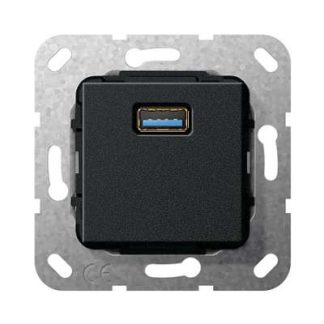 Кабель-разветвитель UP USB A с фиксирующим кольцом, матовый черный, артикул 568310