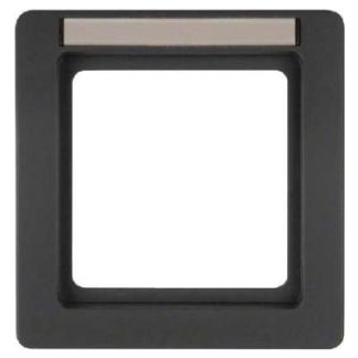 Рамка с описанием: полевой бархат, антрацит - Одинарная рамка, антрацит 10116016