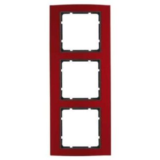 Красная/антра тройная рамка 10133012