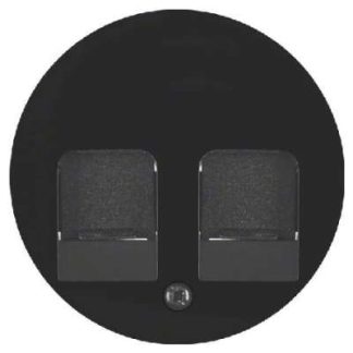 Черно-белая центральная пластина с двумя пылезащитными крышками. 11812045