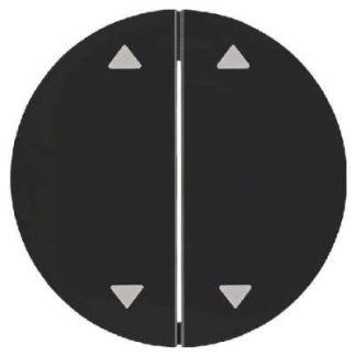 Черно-белая качелька с напечатанными стрелками - черная крышка для жалюзи 16442045