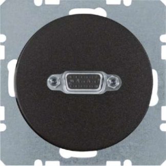 Разъем VGA черный/глянцевый - Базовый элемент с центральной крышкой 3315402045