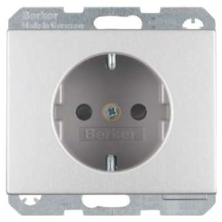 Алюминиевая розетка SCHUKO с повышенной защитой от контакта - Розетка (41357003)