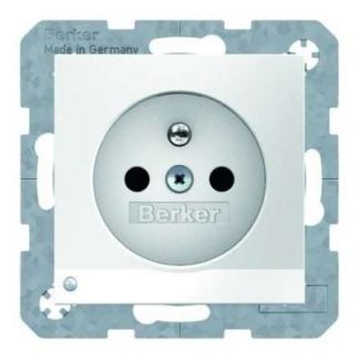 Белая/глянцевая розетка Polar с предохранительным штифтом - Вилка с заземляющим штифтом 6765108989