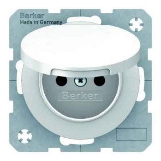 Белая розетка Polar/глянцевая защитная крышка/откидная крышка 6765832089