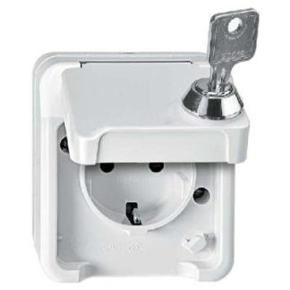 Розетка SCHUKO светло-серого цвета - Розетка (MEG2416-8029)