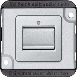 Вставка для выключателя, однополюсная, матовое серебро - Переключатель переменного тока, трехпозиционный...