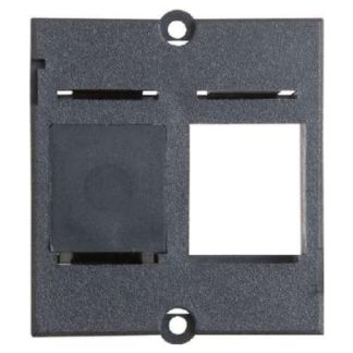 Крышка разъема Keystone Jack 1-f, черная - базовый элемент с центральной крышкой 917.057
