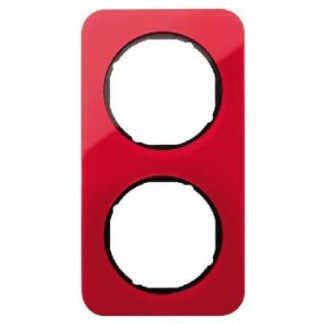 Двойная рамка, красная, прозрачная/глянцевая - Двойная рамка, красная 10122344