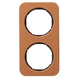 Двойная рама, коричневая/белая кожа, глянцевая - Двойная рама, коричневая 10122364