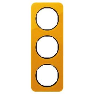 Тройная оправа оранжевого цвета с глянцевым покрытием - 3-складная оранжевая оправа 10132334