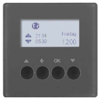 Бархатный таймер антрацитового цвета для управления рулонными шторами 85741126