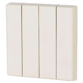 Накладка на переключатель/кнопку Rocker 4-way кремового глянцевого цвета 1/0 - CWIZ-04/42