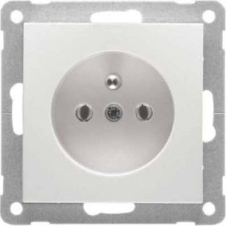 Алюминиевый заземляющий штырь для розетки - Комбинированный выключатель/настенная розетка B 11.6671.70 SI