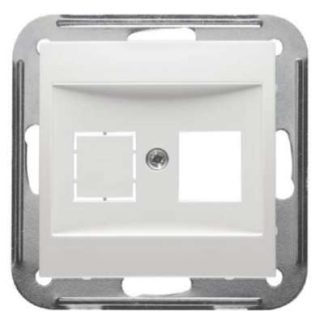 Белая декоративная накладка Keystone - табличка с названием ОАЭ/IAE (ISDN) D 11.610/2.02 KEY